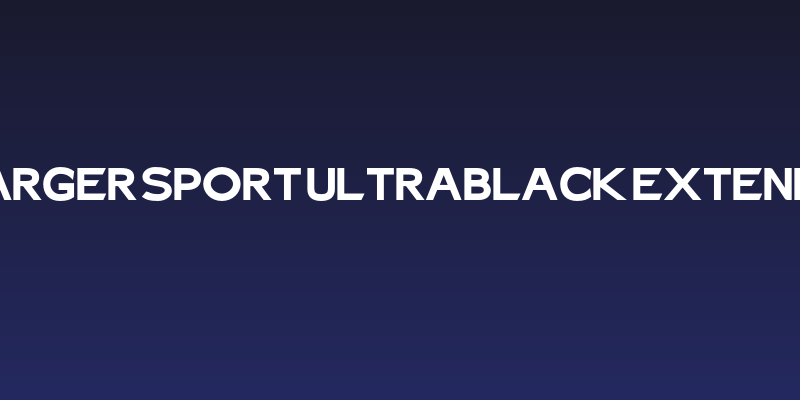 Charger Sport Ultrablack Extended Social Header