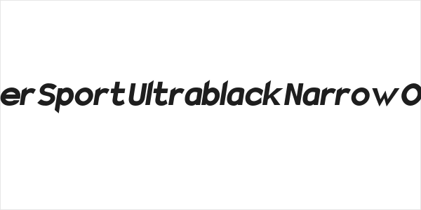 Charger Sport Ultrablack Narrow Oblique Logo