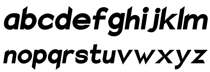 Charger Sport Ultrablack Narrow Oblique Font LOWERCASE