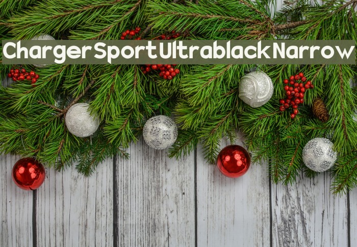 Charger Sport Ultrablack Narrow Font examples