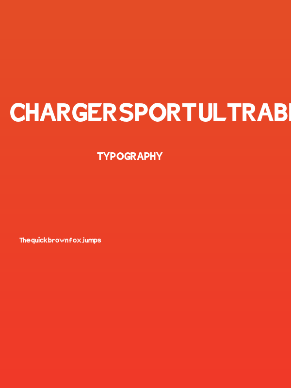 Charger Sport Ultrablack Narrow Poster