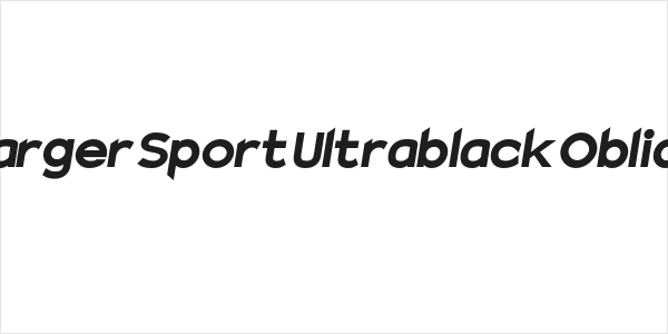 Charger Sport Ultrablack Oblique Logo