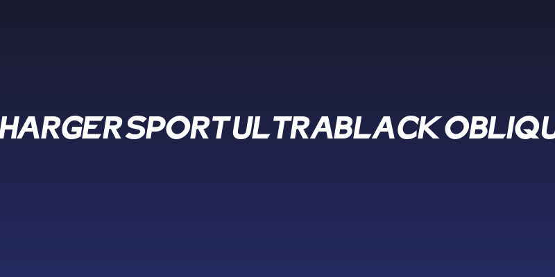 Charger Sport Ultrablack Oblique Social Header