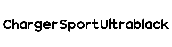 Charger Sport Ultrablack Font