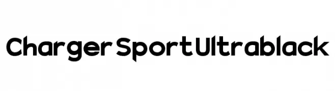 Charger Sport Ultrablack  Frei Schriftart Herunterladen