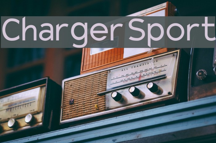Charger Sport Font examples
