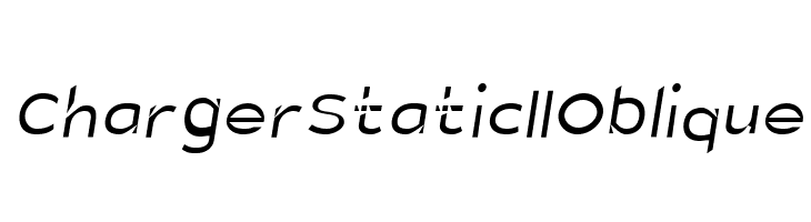 Charger Static II Oblique  Free Fonts Download