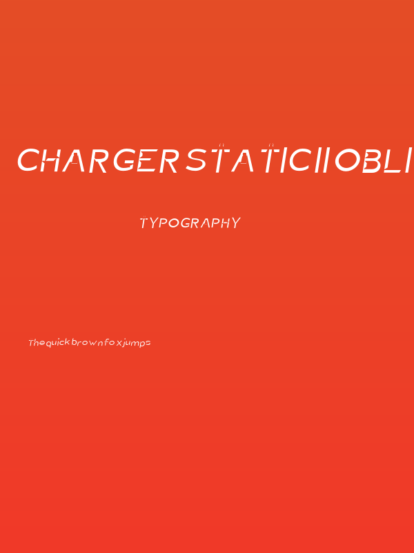Charger Static II Oblique Poster