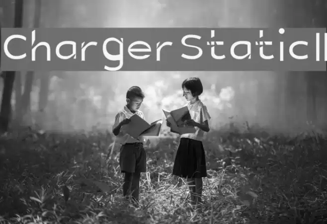Charger Static II Font examples