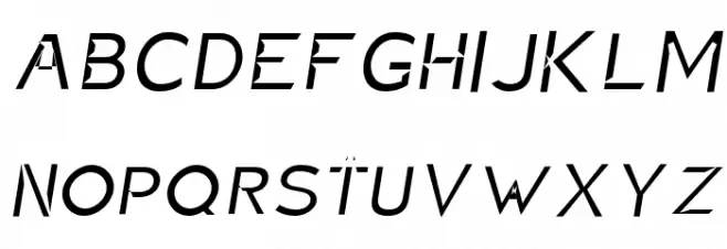 Charger Static Oblique Шрифта ВЕРХНИЙ