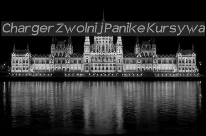 Charger Zwolnij Panike Kursywa Fonte examples