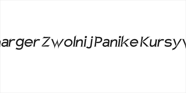 Charger Zwolnij Panike Kursywa Logo