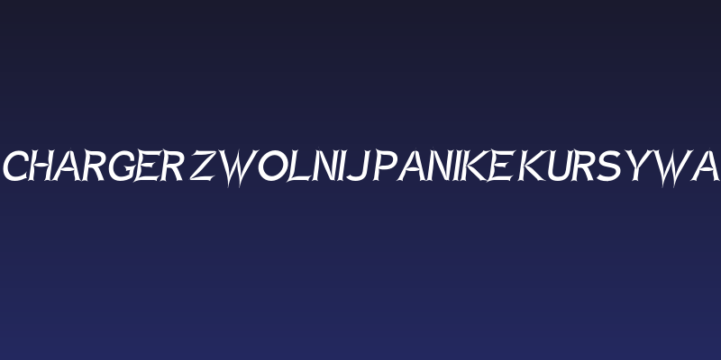 Charger Zwolnij Panike Kursywa Social Header