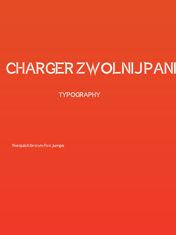 Charger Zwolnij Panike Poster