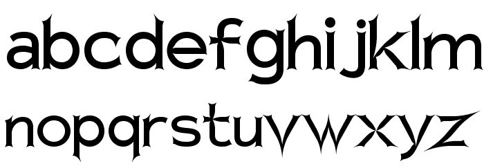 Charger Zwolnij Panike Font LOWERCASE