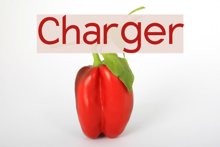 Charger Font examples