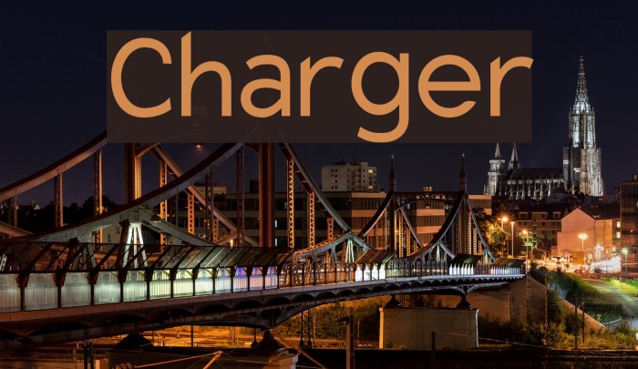 Charger Font examples