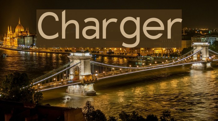 Charger Font examples