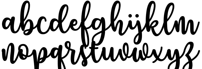 Charilla Font LOWERCASE