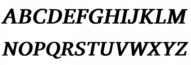 Charis SIL Bold Italic 字体 大写