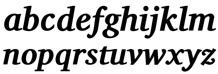 Charis SIL Bold Italic フォント 小文字