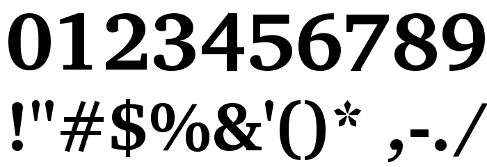 Charis SIL Bold Font Alte caractere