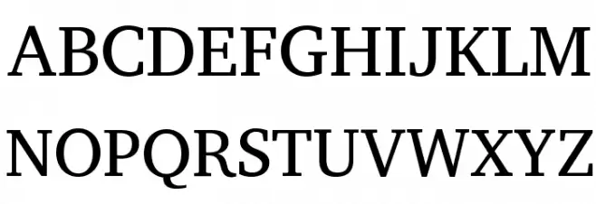 Charis SIL Schriftart Groß