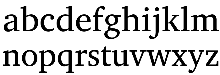 Charis SIL Font LOWERCASE
