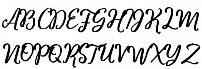 Charitta Font UPPERCASE