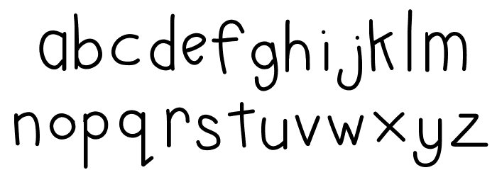 CharleeDoodles Font LOWERCASE