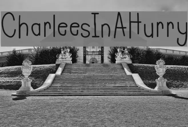 CharleesInAHurry Font examples