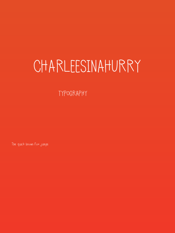 CharleesInAHurry Poster