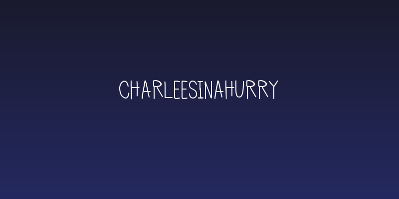 CharleesInAHurry Social Header