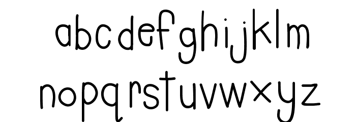 CharleesInAHurry Font LOWERCASE