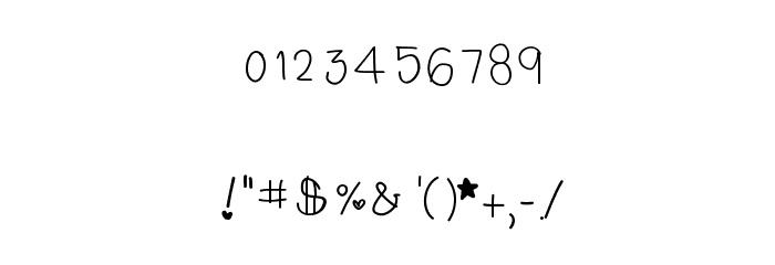 Charleesinluvv Font OTHER CHARS