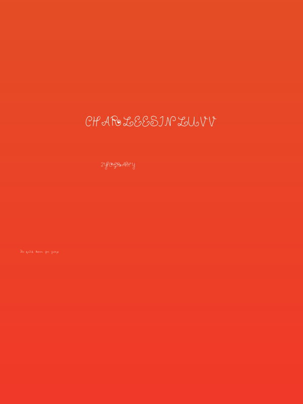 Charleesinluvv Poster