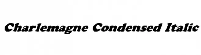 Charlemagne Condensed Italic  baixar fontes gratis
