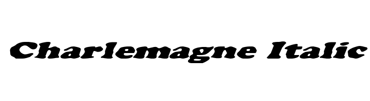 Charlemagne Italic Font