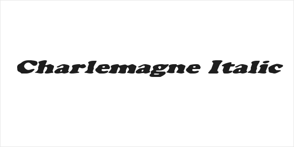 Charlemagne Italic Logo