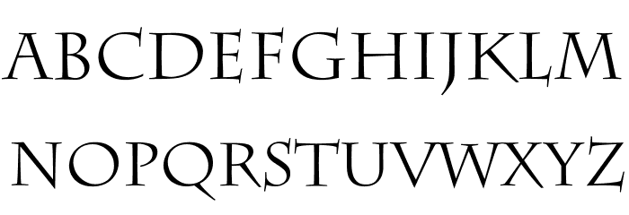 Charlemagne Font LOWERCASE