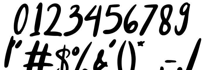 Charlene Script Font OTHER CHARS