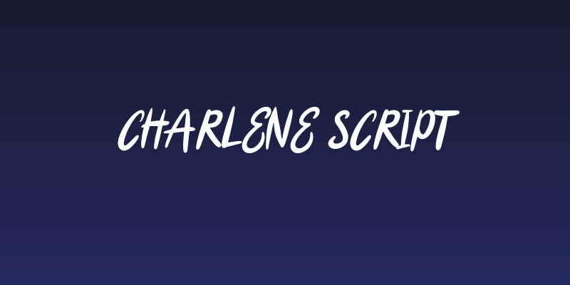 Charlene Script Social Header