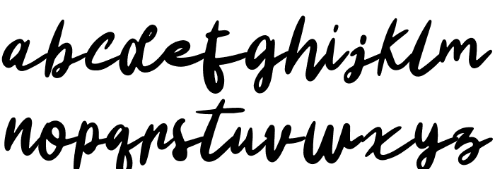 Charlene Script Font LOWERCASE