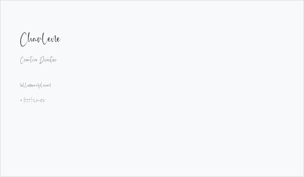 Charlene Business Card