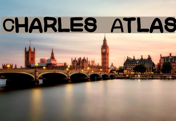 Charles Atlas Font examples