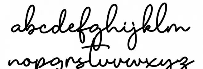 Charles Sebastian फ़ॉन्ट लोअरकेस