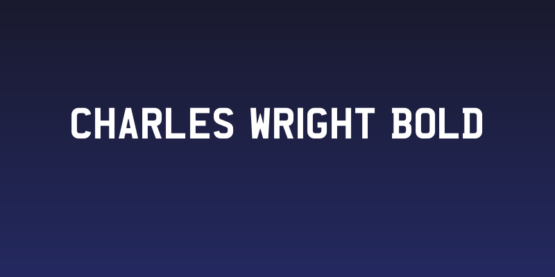 Charles Wright Bold Social Header