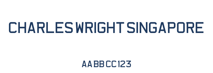 Charles Wright Singapore Font Preview