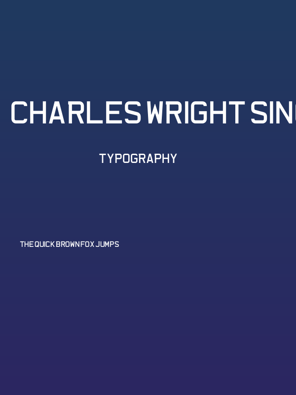 Charles Wright Singapore Poster