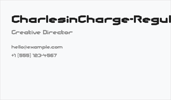 CharlesinCharge-Regular Business Card